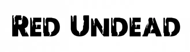 Red Undead  Frei Schriftart Herunterladen