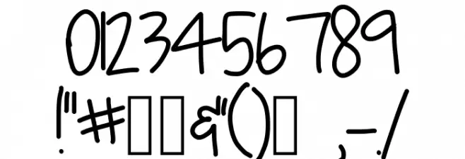 Red Velvet Font OTHER CHARS