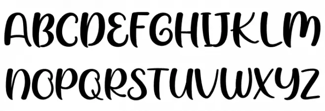 Red Velvet Schriftart Groß