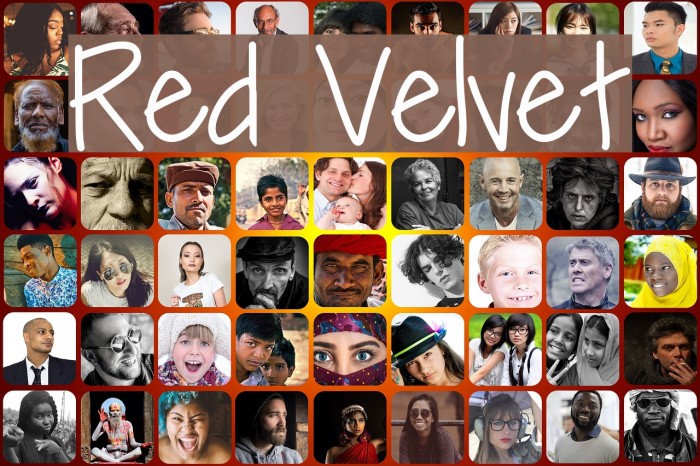 Red Velvet Font examples