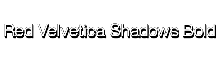 Red Velvetica Shadows Bold  les polices de caractères gratuit tlcharger