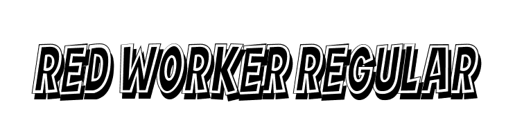 Red Worker Regular  Free Fonts Download