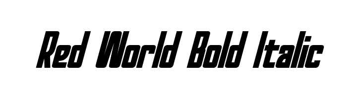 Red World Bold Italic  Fuentes Gratis Descargar