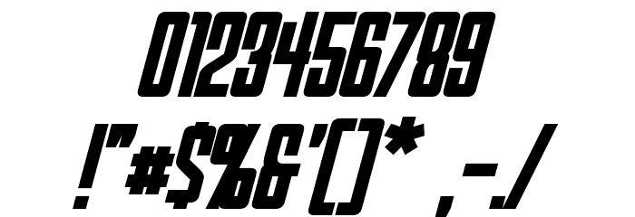 Red World Bold Italic Font OTHER CHARS