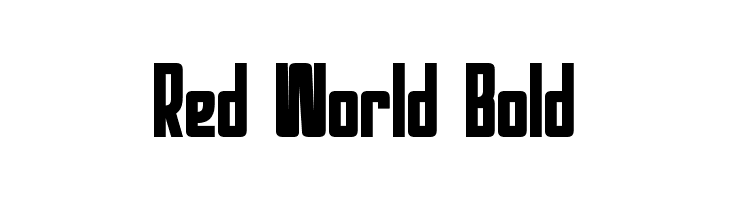 Red World Bold  Скачать бесплатные шрифты