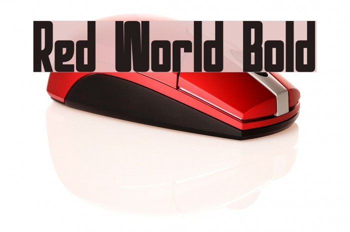Red World Bold Font examples
