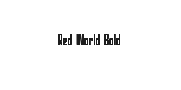 Red World Bold Logo