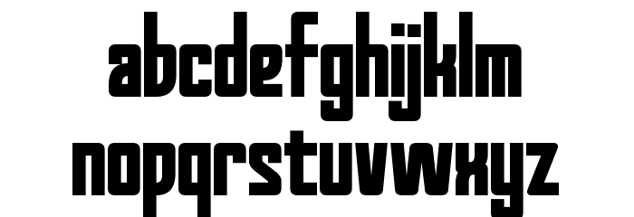 Red World Bold Font LOWERCASE