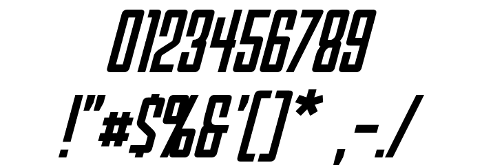 Red World Italic Font OTHER CHARS