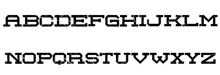 Red Zone Font LOWERCASE