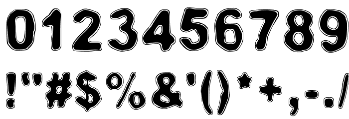 Red light, red heat Font OTHER CHARS