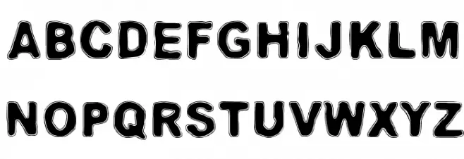 Red light, red heat フォント 大文字