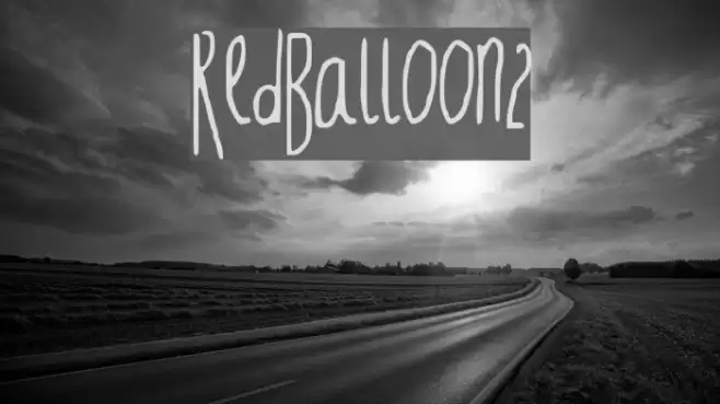 RedBalloon2 Font examples