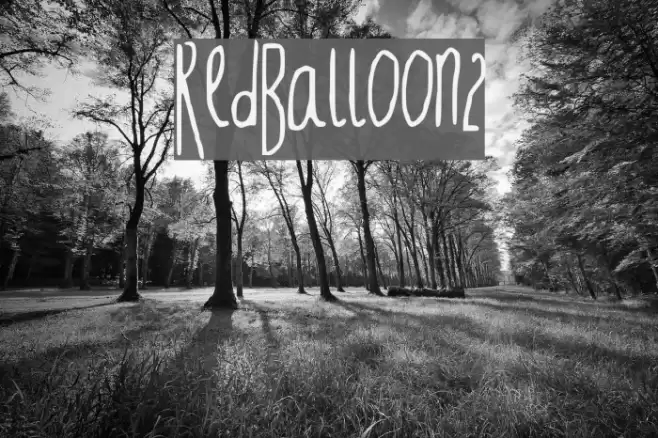 RedBalloon2 Font examples