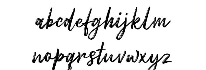 RedBrightDemo-Regular Font LOWERCASE