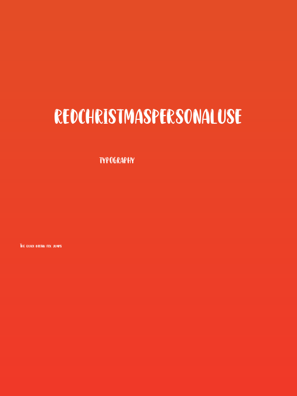 RedChristmasPersonalUse Poster