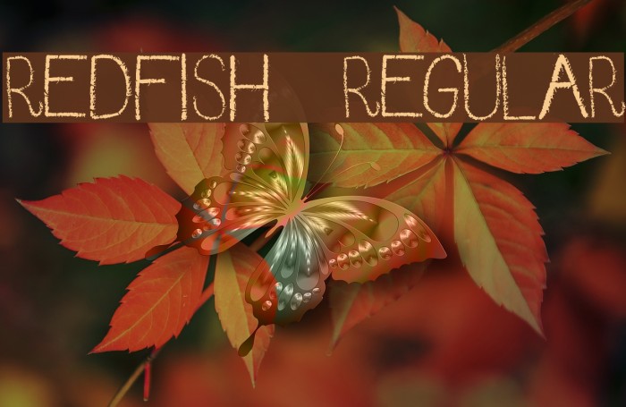 RedFish-Regular Font examples