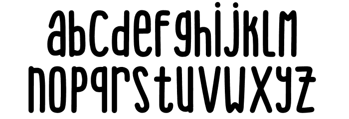 RedHead Snake Font LOWERCASE