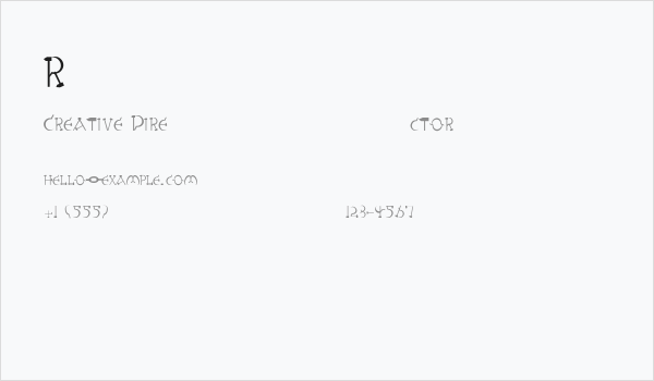 RedLetter-Normal Business Card