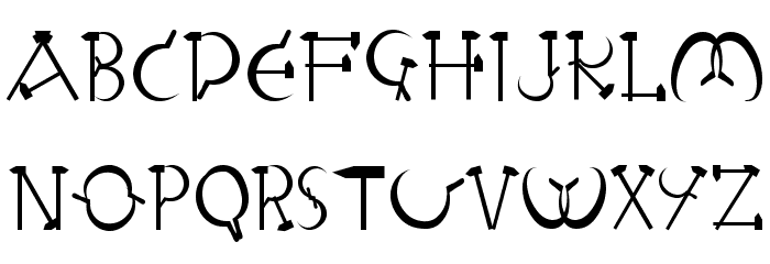 RedLetter-Normal Font LOWERCASE