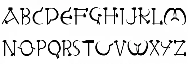 RedLetter-Normal Schriftart Kleinbuchstaben