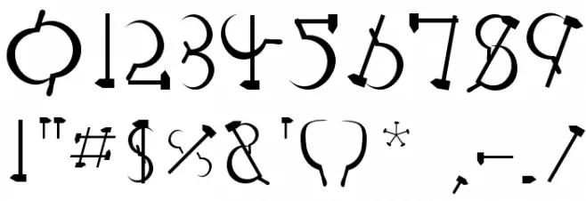 RedLetter Font OTHER CHARS