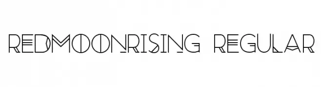 RedMoonRising-Regular  Frei Schriftart Herunterladen