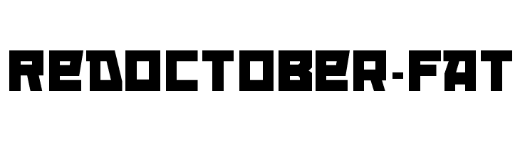 RedOctober-Fat  Fuentes Gratis Descargar