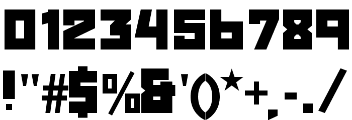 RedOctober-Fat Font OTHER CHARS