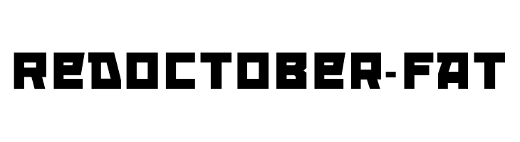 RedOctober-Fat  Fuentes Gratis Descargar