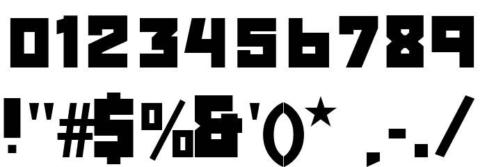 RedOctober-Fat Font OTHER CHARS