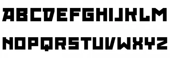 RedOctober-Fat フォント 大文字