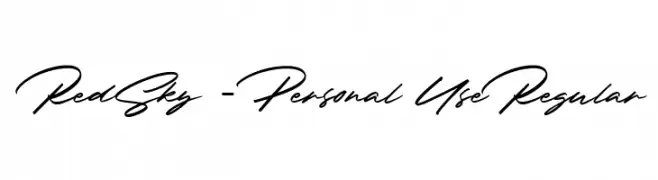 RedSky - Personal Use Regular خط