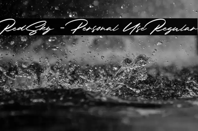 RedSky - Personal Use Regular خط examples