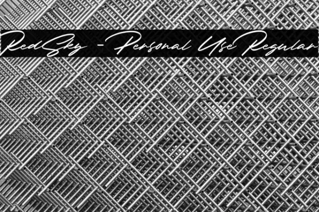 RedSky - Personal Use Regular خط examples