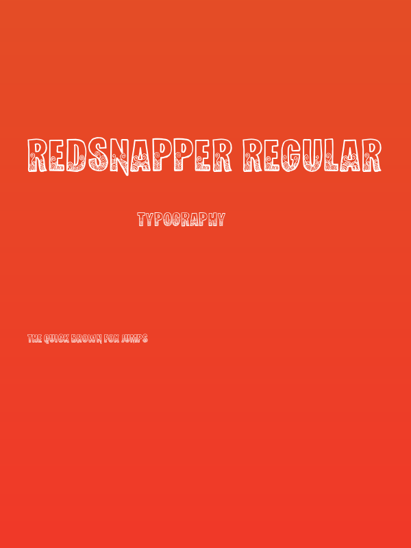 RedSnapper-Regular Poster