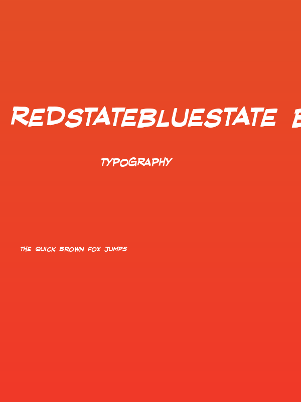RedStateBlueState BB Bold Poster