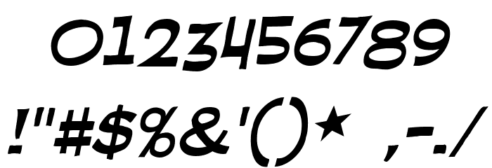 RedStateBlueState BB Italic Font OTHER CHARS