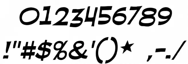 RedStateBlueState BB Italic Font OTHER CHARS