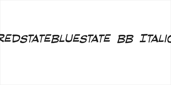 RedStateBlueState BB Italic Logo