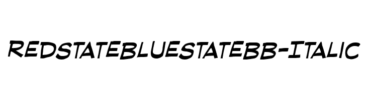 RedStateBlueStateBB-Italic Font