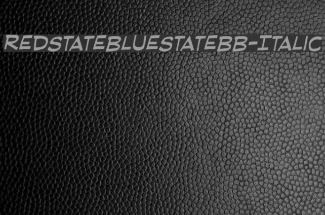 RedStateBlueStateBB-Italic Example 1