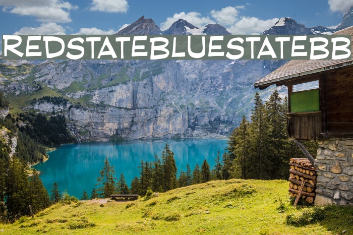 RedStateBlueStateBB Font examples