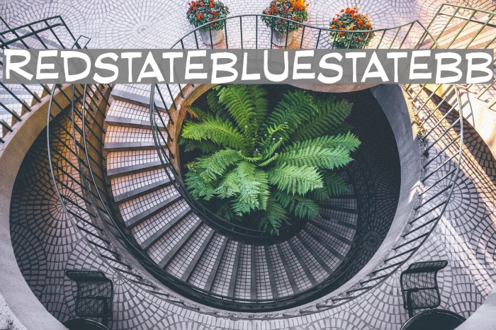 RedStateBlueStateBB Font examples