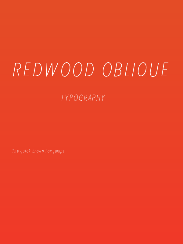 RedWood Oblique Poster