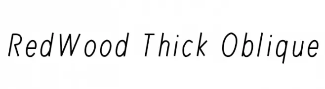 RedWood Thick Oblique 