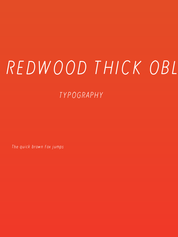 RedWood Thick Oblique Poster