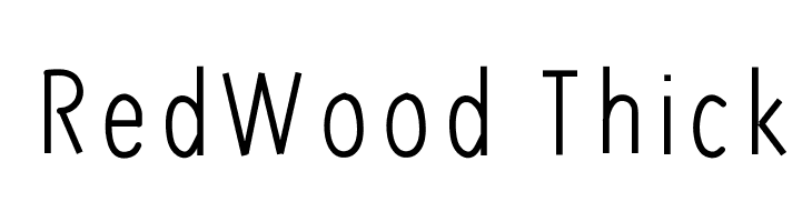 RedWood Thick  フリーフォントのダウンロード