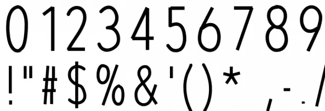 RedWood Thick Font OTHER CHARS