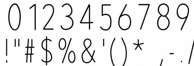 RedWood Font OTHER CHARS